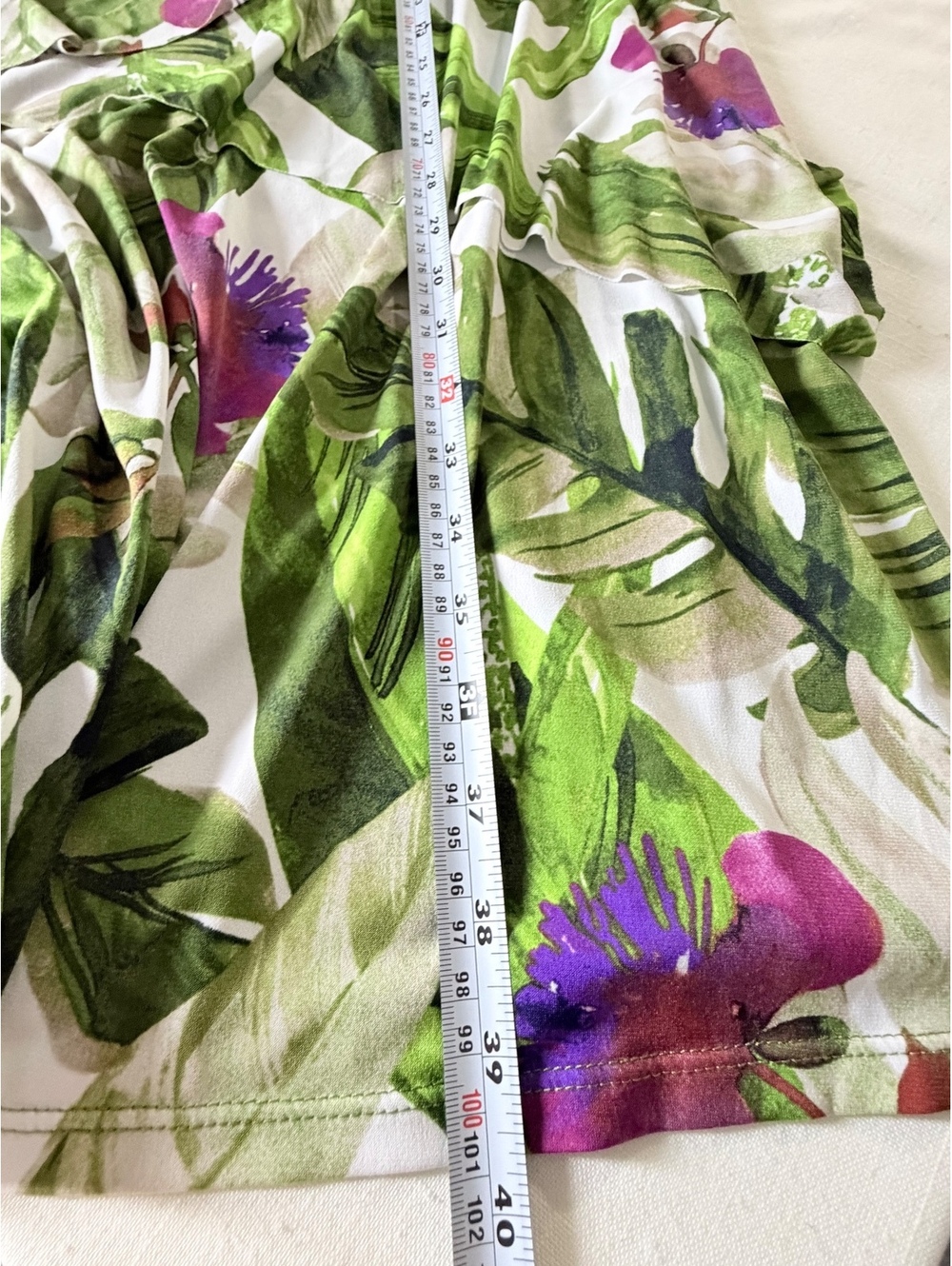 Susan Graver Women's Sleeveless size XL Tropical Leaf Print Dress Size XL - Picture 8 of 12